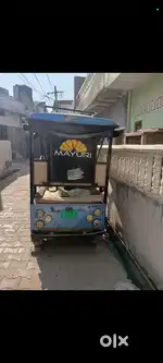 Battery riksha 4 battery me h 50 km Miter chal rhi h