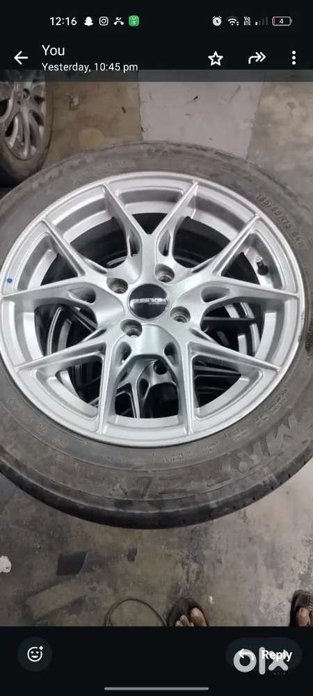 Alloy wheels with tyer