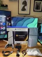 Sony PlayStation 5 Slim Blu-ray Disc 1TB White with 2TB external