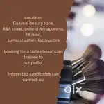 ladies beautician trainee