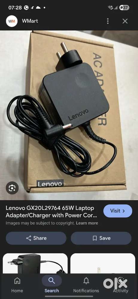 Lenovo laptop charger