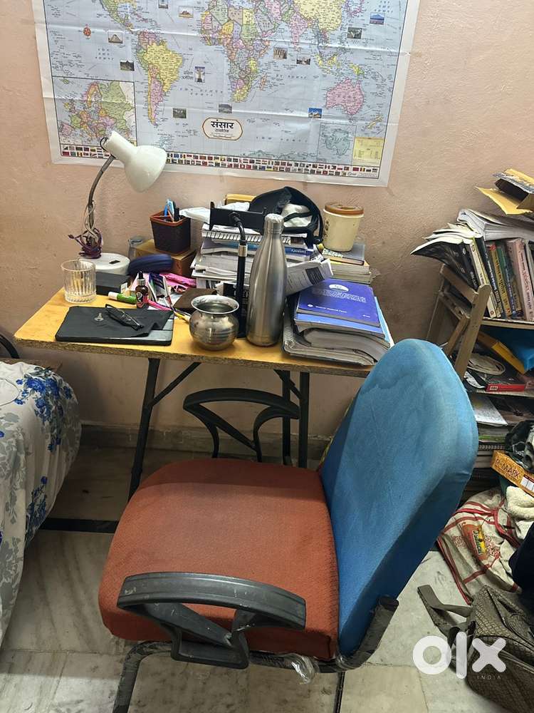 Kitchen all items + table chair rack + standard books ncert + cooler
