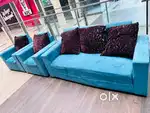 Sofa set with cushions