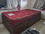 BADAM WOOD BED WITH STORAGE