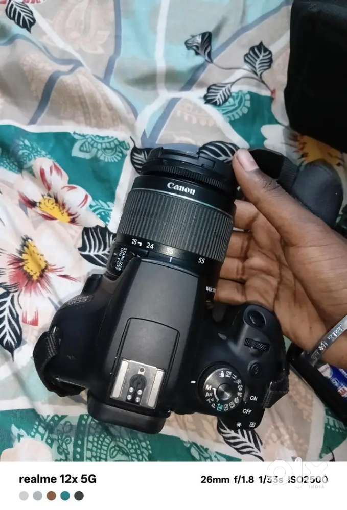 Canon 1500d with lense 55-250mm