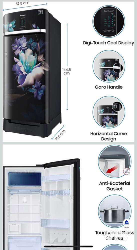 Samsung 220ltr fridge-Brand new Condition