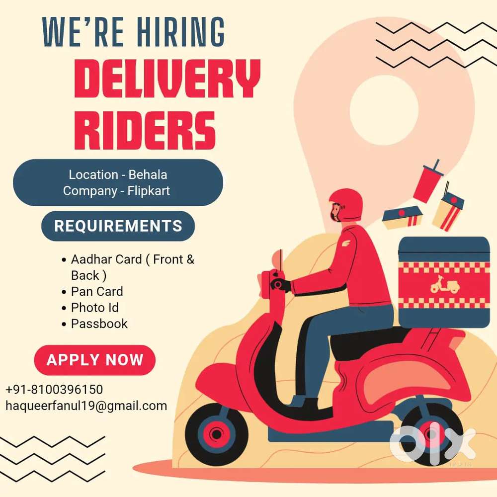 Delivery boy biker