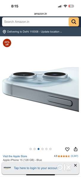 I phone 15 stroge128