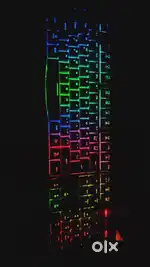 Gaming keyboard with RBG lights