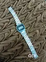 Casio silver chain watch