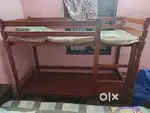 Teak tree wood Double Cot Bed Rs.15000
