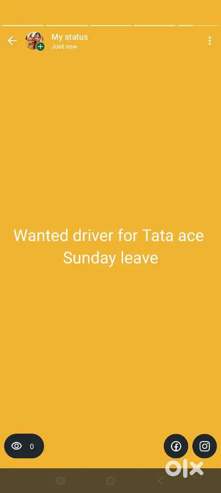 Urgent vacancy for driver
