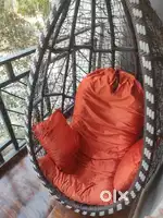 Brown hanging swing