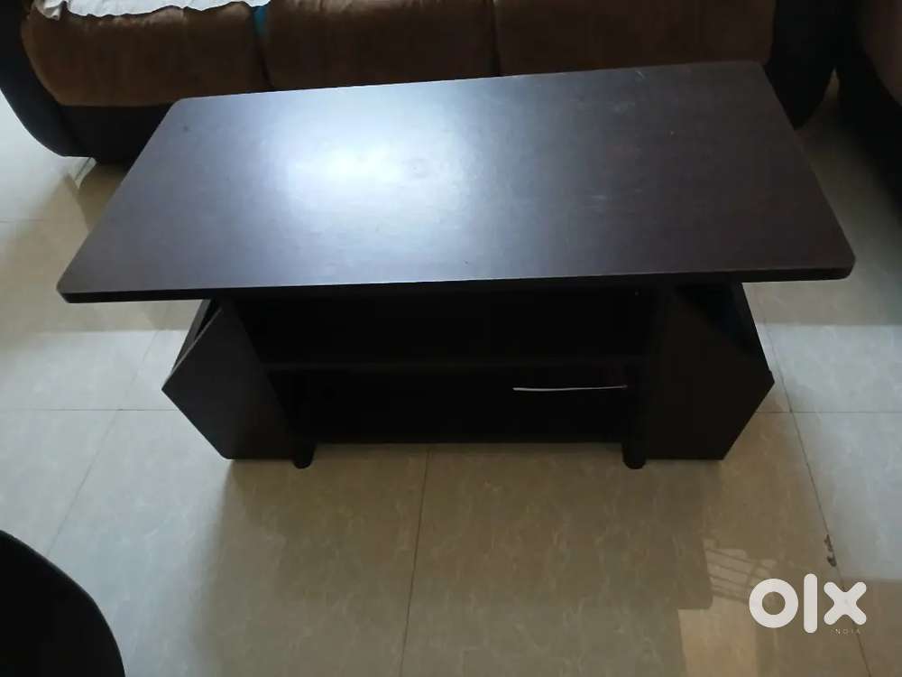 Center table and tea table with side racks