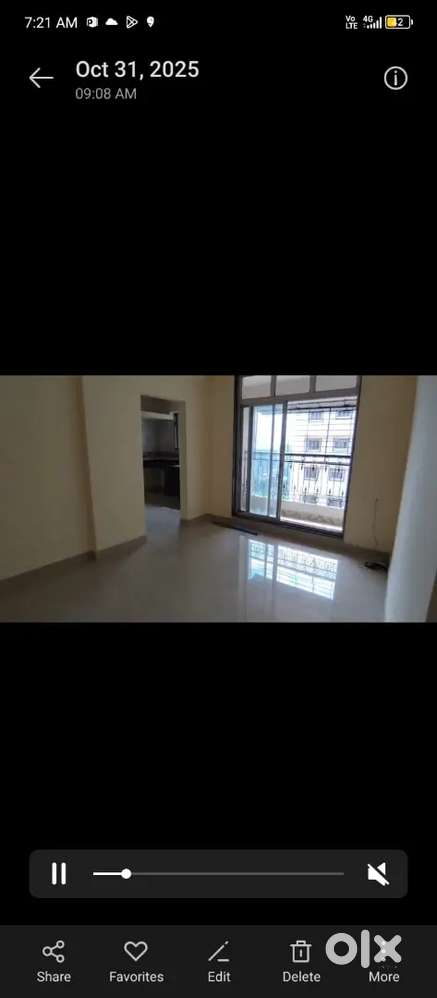 1Bhk new falt rent 9k only 30k deposit