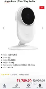 Mi Security Camera + jio wifi