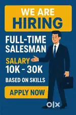 Hiring for salesman