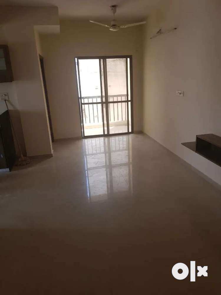 2 BHK semi furnished flat with fans lights, modular kitchen road touch
