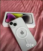Selling my 4 months old I phone 14 in white colour/.Need urgent money