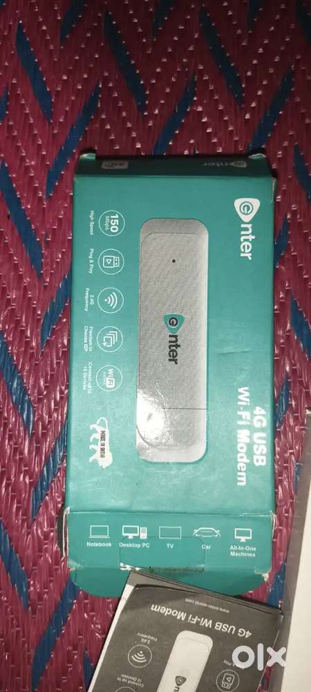 4G all sim wifi modem and laptop