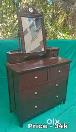 Antique Burma Teak, Dressing Table, Crockery Unit, Teakwood Rack