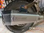 Vagary Silver Universal Hexa Cut Akrapovic Exhaust With DB Kille