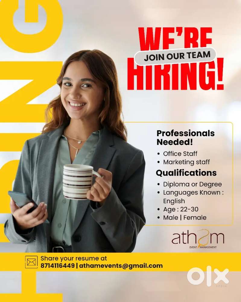 Job vacancy in event management company