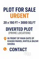 Premium location plot in front of khashi upach mandi