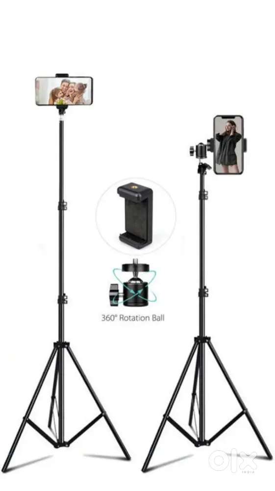 6.9 feet (210cm) Metal strong mobile phone tripod/camera stand