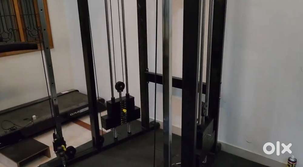 gym equipment setup