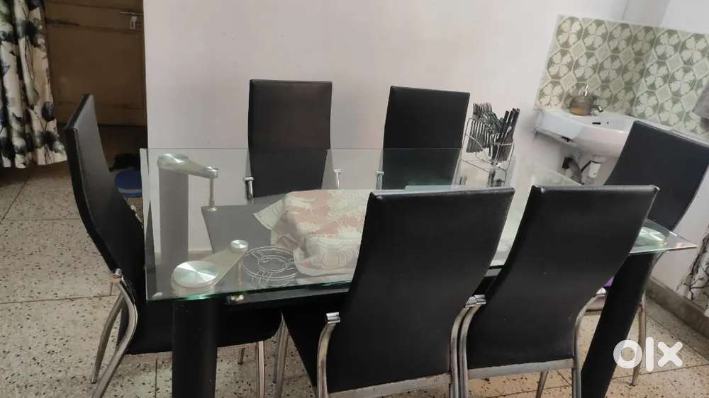 Dining table and shoe rack