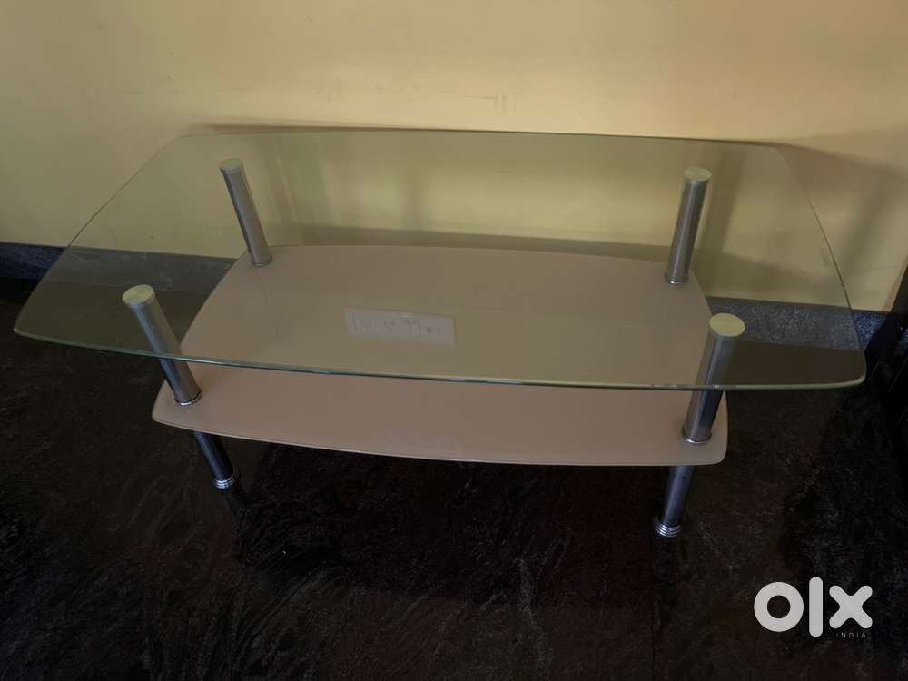 Glass center table for sale