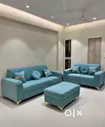 3+2 strips model sofa golden outline available in Starf Furniture