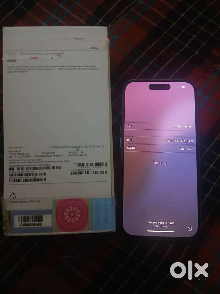 Iphone 16 128gb new box pack