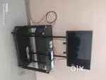 Led tv with glass stand