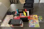 Nintendo Switch Console 32GB BUNDLE 9 Video Games & Accs