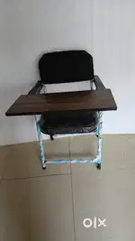 Cushion Folding study chair with writing pad