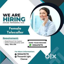Telecaller (Female only)