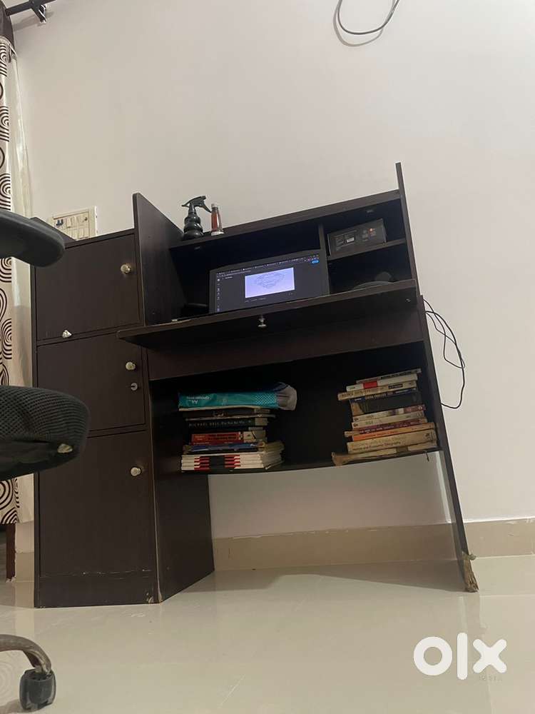 Computer/Study table with mutilple recks and drawer