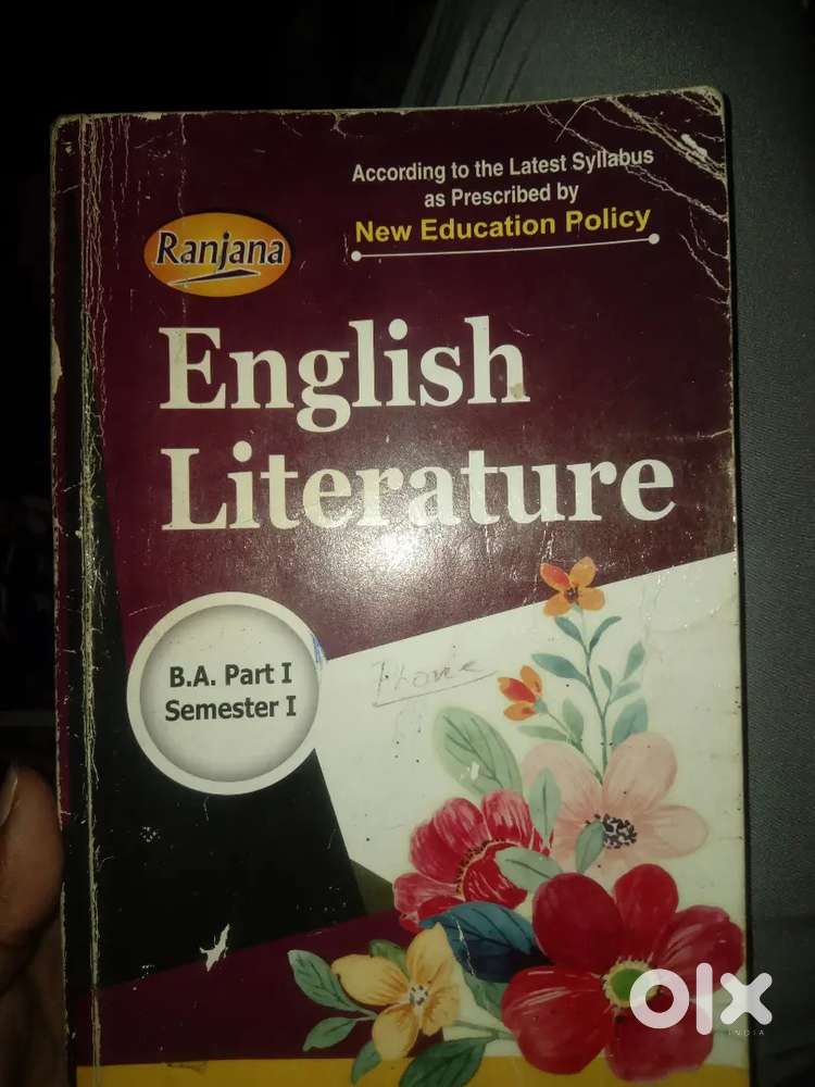 English literature B.A. first semester