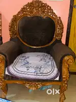 Premium King Size Wooden Sofa Set (3+1+1) with Centre Table