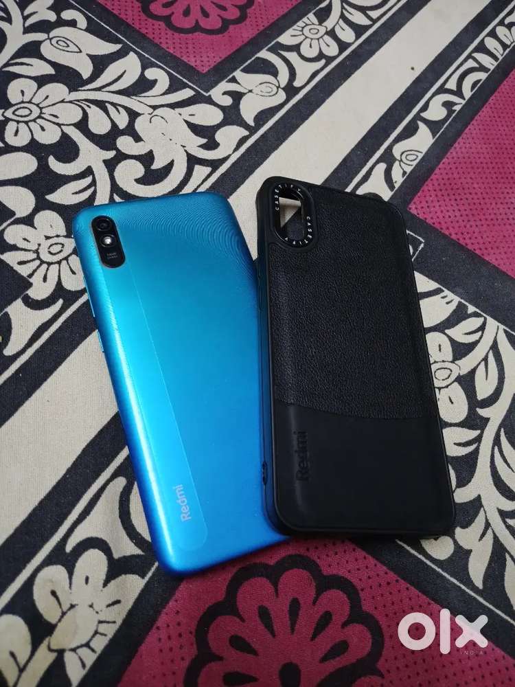 Redmi 9a with box,charger,cover