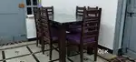 6 Seater Dining Set, Glass top, 6 Seats