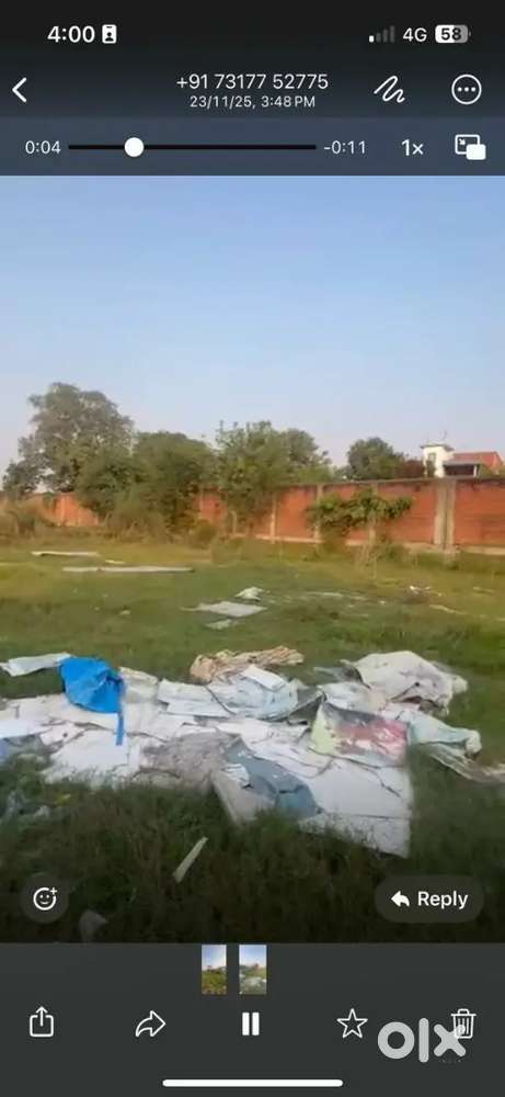 4500 square feet जमीन है हमारे पास बाउंड्री