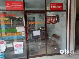 Glass display counter 2nos + front glass+ sliding door for sale