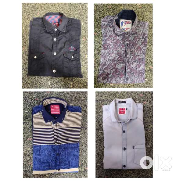 BRANDED TOTAL 4 CASUAL FULL SLEEVE USED SHIRT SIZE: M GOOD CONDITION