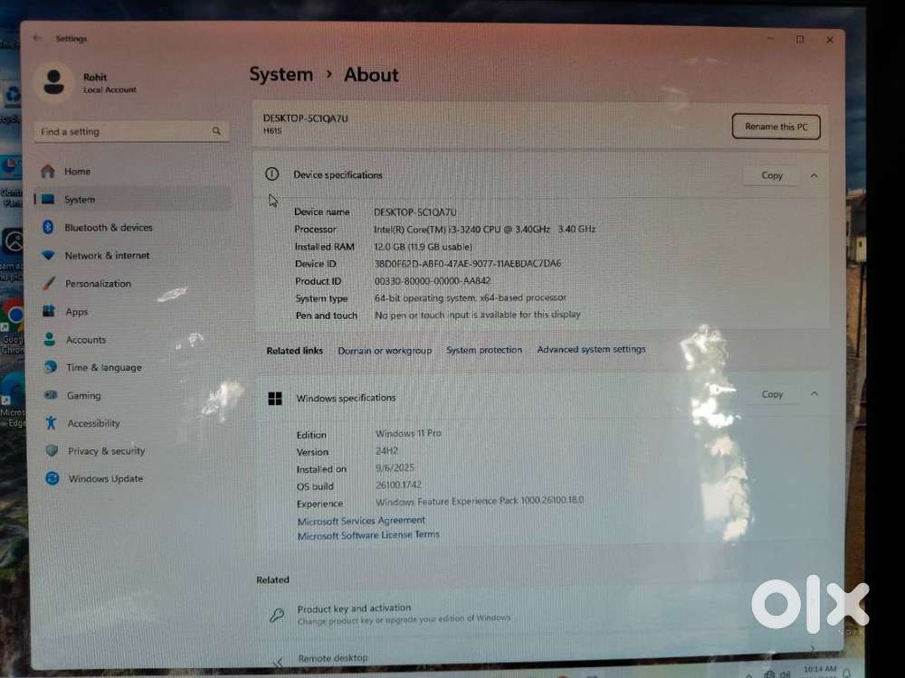 Custom computer i3 12gb ram 128gb SSD ++ 500gb hdd