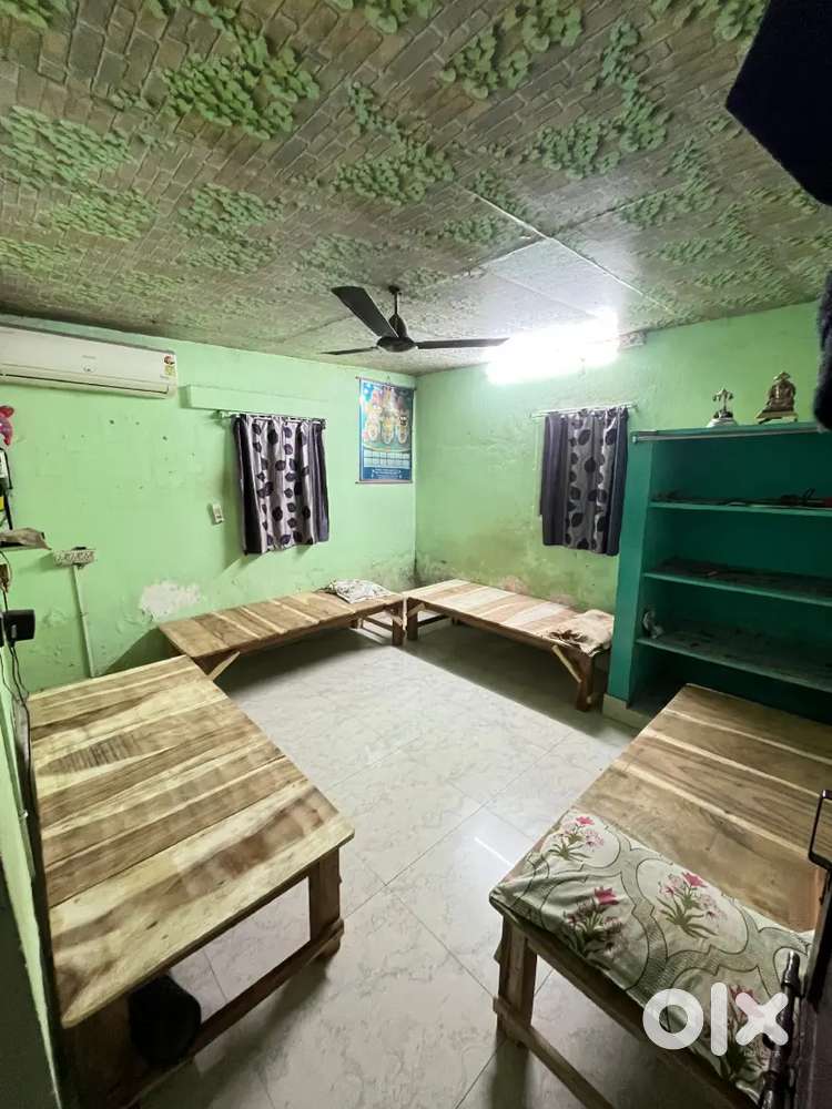 Bed for bachelors (male) With AC and big spacious barenda