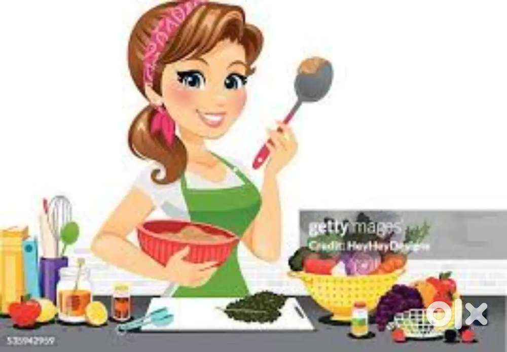 Fruits and vegetables cutting, maggi making, helper work