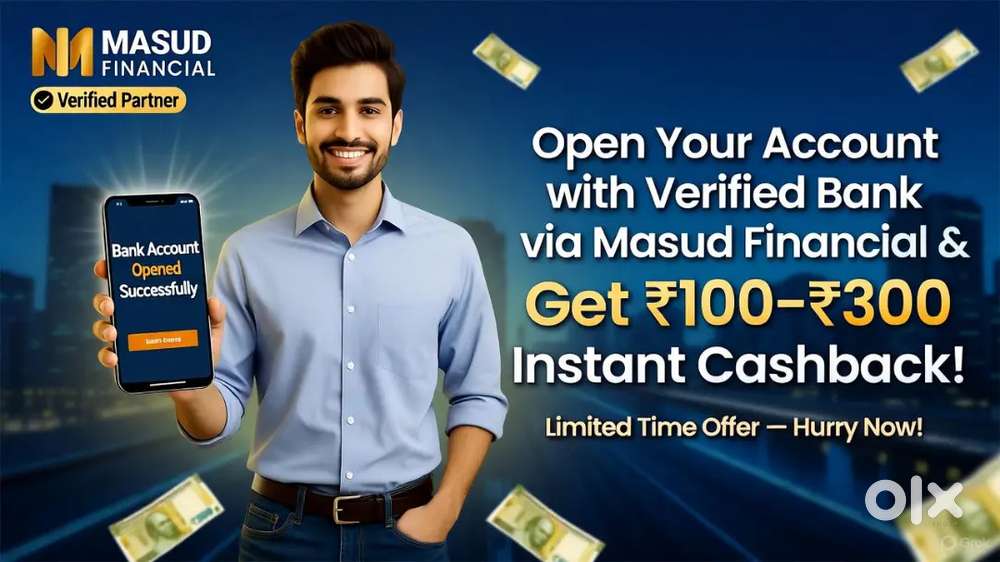 Open Saving Account
with Verified Bank
via Masud Financial